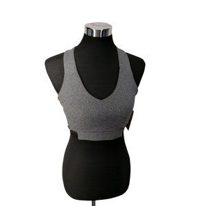 Rize‎ Renew Gray Black Sports Bra Criss Cross Back Small